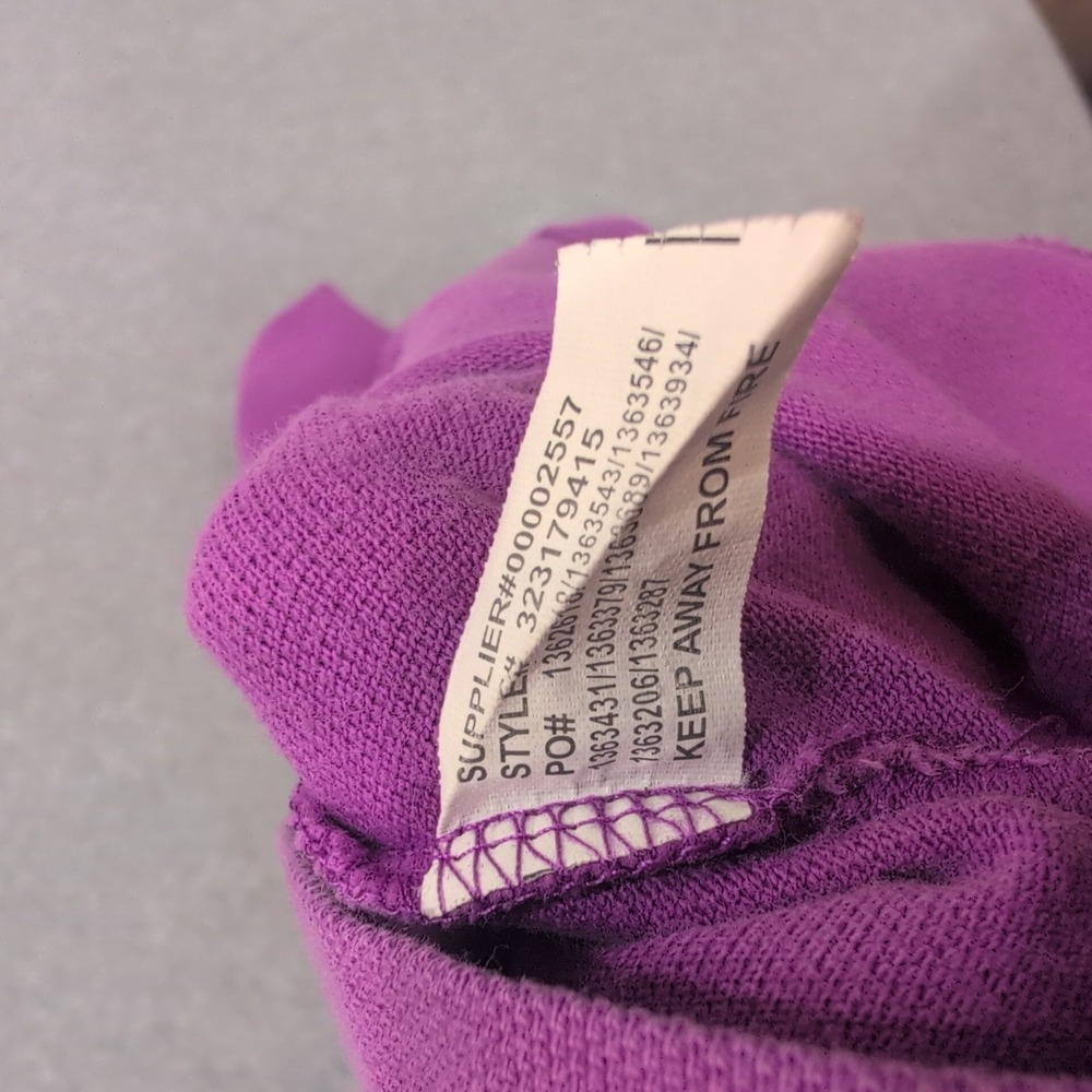 Polo Ralph Lauren Purple Polo Shirt Top Girls Size L (14-16) Short‎ Sleeve - Picture 6 of 8